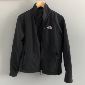 The North Face black jacket.